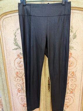BCBGMaxAzria Black Faux Leather Leggings